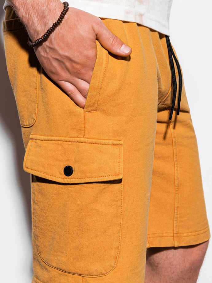 Men's sweatshorts - yellow W225
