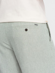 Men's knit shorts in linen and cotton - light green V2 OM-SRCS-0130