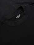Bawełniany męski t-shirt LOOSE FIT z okrągłym dekoltem – czarny V1 OM-TSBC-0234 