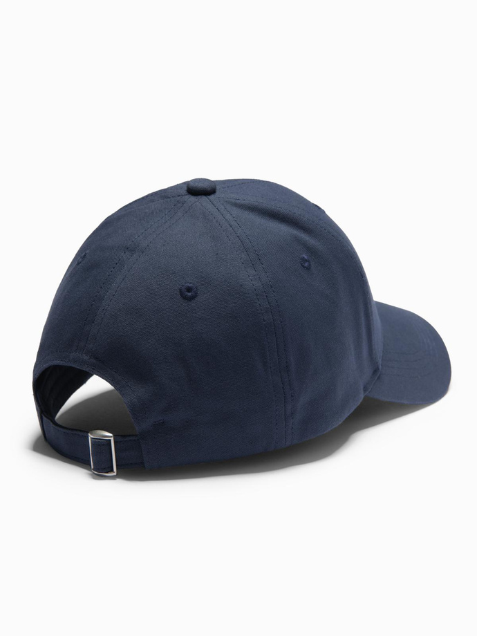 Men's baseball cap with rectangular patch - navy blue V3 OM-ACCS-0104