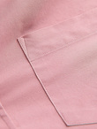Men's REGULAR FIT cotton shirt with pocket - pink V3 OM-SHOS-0153