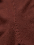 Men's sweater with round neckline in stretch knit with classic weave - maroon V4 OM-SWSW-0183