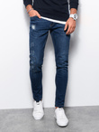 Spodnie męskie jeansowe SKINNY FIT - niebieskie P1060