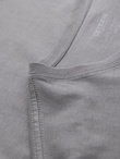 Men's classic cotton BASIC T-shirt - grey V3 OM-TSBS-0236