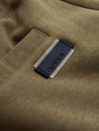 Men's pre-knee BASIC sweat shorts - olive V2 OM-SRBS-0149
