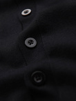 Monochrome knitted men's viscose cardigan - black V2 OM-SWCD-0126 