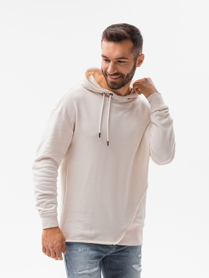 Men's hooded sweatshirt - white B1187