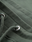 Men's sweatpants with piping and leg ribbing - olive V2 OM-PASK-0258