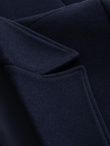 Men's double-breasted coat with decorative buttons - indigo V1 OM-COWC-0109