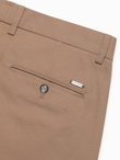 Men's SLIM FIT chino pants - light brown V2 OM-PACP-0186