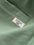 Men's knit shorts with drawstring and pockets - green V3 OM-SRBS-0139