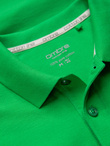 Men's BASIC single color pique knit polo shirt - neon green V25 OM-POBS-0100