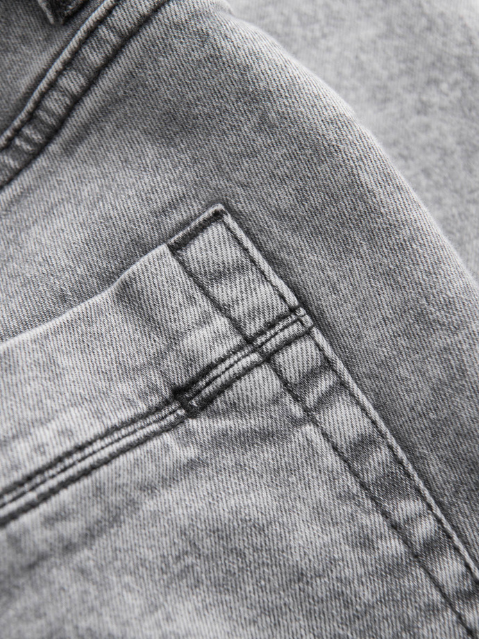 Spodnie męskie jeansowe SKINNY FIT - szare V1 P1062