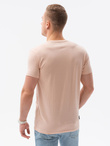 Men's printed t-shirt V-18B- pink S1434