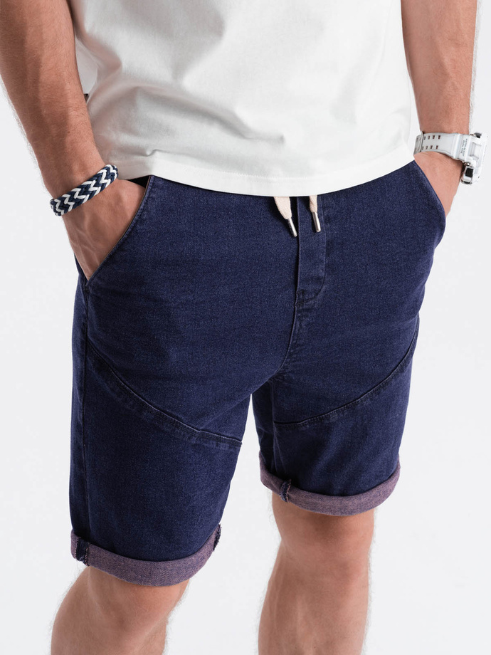 Men's denim shorts - violet W361