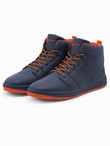 Men's insulated sneakers ankle boots - navy blue V3 OM-FOSH-0123