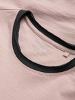 Men's t-shirt with raw finish - pink V5 OM-TSCT-22SS-004