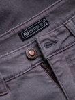 Jeansowe spodnie męskie bez przetarć SLIM FIT - grafitowe V5 OM-PADP-0148