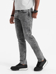 Men's denim pants SLIM FIT - gray V4 OM-PADP-0110
