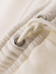 Unisex sweat shorts with drawstring waist - cream V2 OU-SRBC-0101
