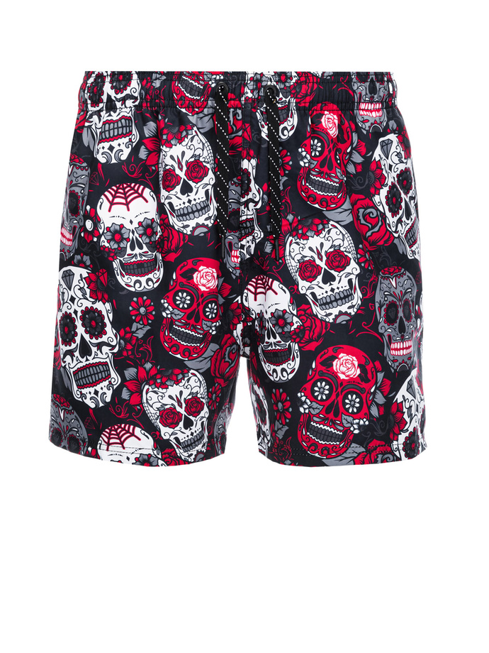Men's skull swim trunks - black V3 OM-SRBS-0125