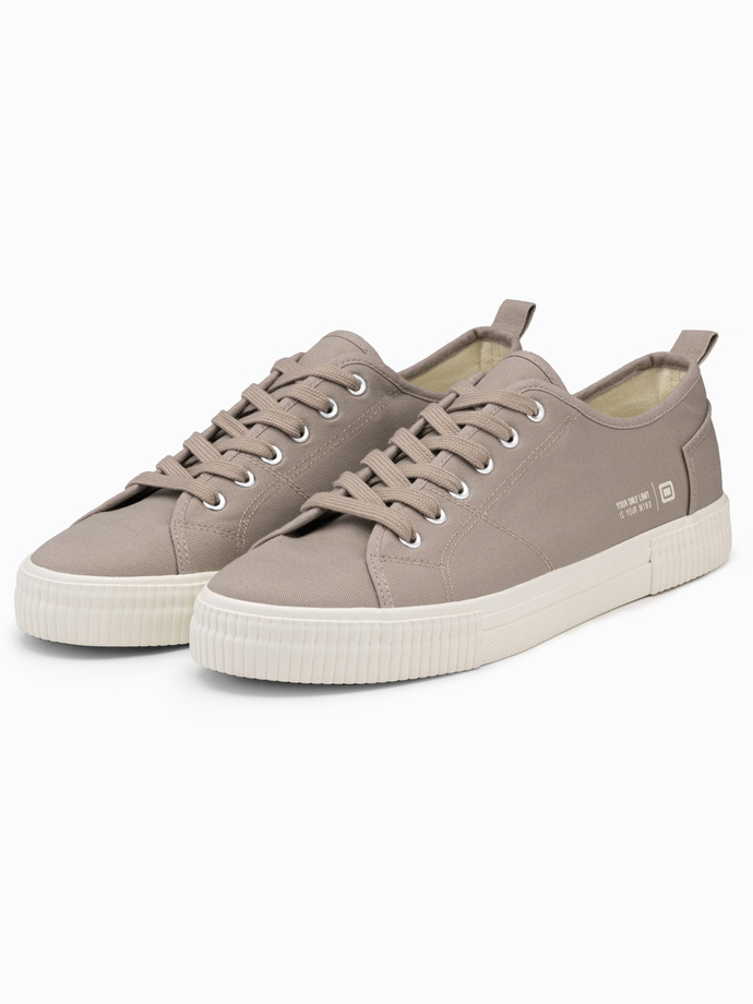 BASIC men's classic low sneakers - ash V1 OM-FOTL-0145