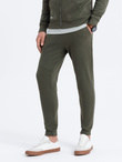 Men's sweatshirt set unbuttoned sweatshirt + pants - olive V2 Z63