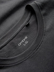 Bawełniany męski t-shirt z nadrukiem na kieszonce Ombre Streetstyle – czarny V1 OM-TSCT-0108