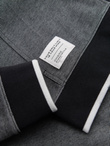 Men's softly structured hooded sweatshirt - black V1 OM-SSZP-0191