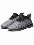 Buty męskie sneakersy - szare V5 T388