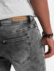 Spodnie męskie jeansowe SLIM FIT - szare V4 OM-PADP-0110