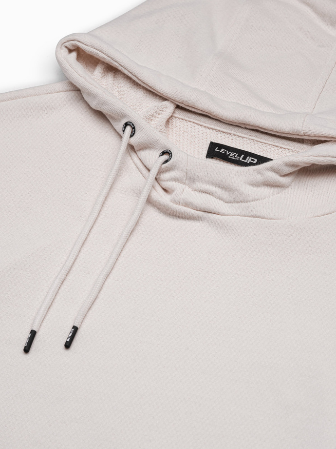 Men's hooded sweatshirt - white B1187