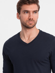 Men's V-NECK longsleeve set - mix 2-pack V7 Z41