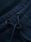  Men's pre-knee BASIC sweat shorts - navy blue V1 OM-SRBS-0149 