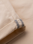 Men's denim classic shorts with rolled up leg - cream V2 OM-SRDS-0162