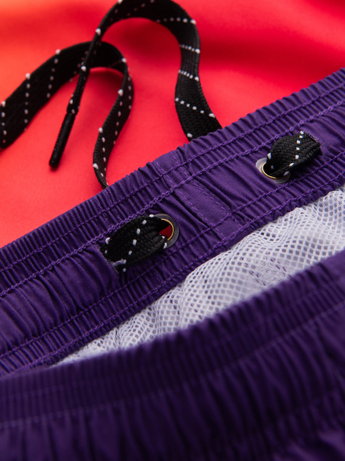 Men's swimming trunks ombre effect - orange V17 OM-SRBS-0125