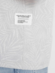 Men's fulllprint t-shirt in palm leaves - grey V2 OM-TSFP-0182