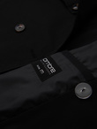 Elegancki płaszcz męski trencz SLIM FIT z paskiem – czarny V2 OM-COSC-0126