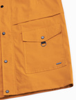 Men's parka jacket with cargo pockets - mustard V3 OM-JANP-22FW-004