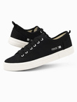 Classic low men's BASIC sneakers - black V4 OM-FOTL-0145