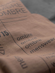 T-shirt męski bawełniany z nadrukiem - jasnobrązowy V2 OM-TSPT-0166