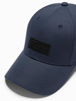 Men's baseball cap with rectangular patch - navy blue V3 OM-ACCS-0104