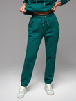 Classic unisex sweatpants with drawstrings - dark green V17 OU-PSBC-0100