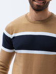 Sweter męski - camel V6 E190