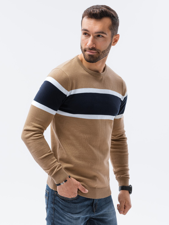 Sweter męski - camel V6 E190
