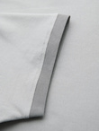 Men's T-shirt with contrasting inserts and crew neckline - light grey V4 OM-TSCT-0198
