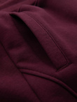 Męskie dresowe spodnie bawełniane joggery BASIC – bordowe V3 OM-PABS-0174