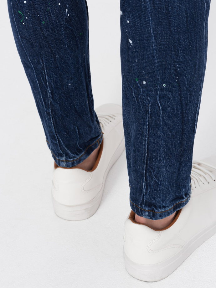 Spodnie męskie jeansowe SKINNY FIT - niebieskie V2 P1063