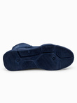 Men's ankle sneaker boots with sculpted sole - navy blue V4 OM-FOBO-0122