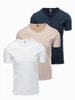 white || navy blue || sand